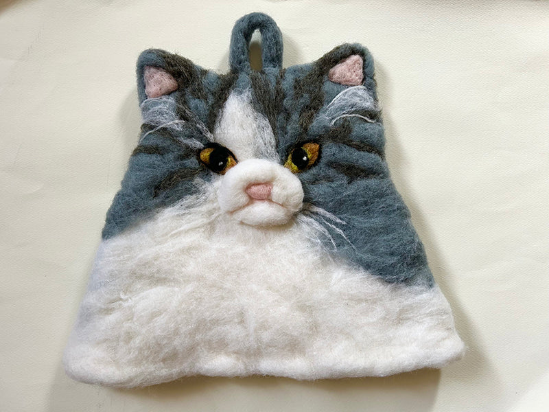 猫サウナハット(グレー)